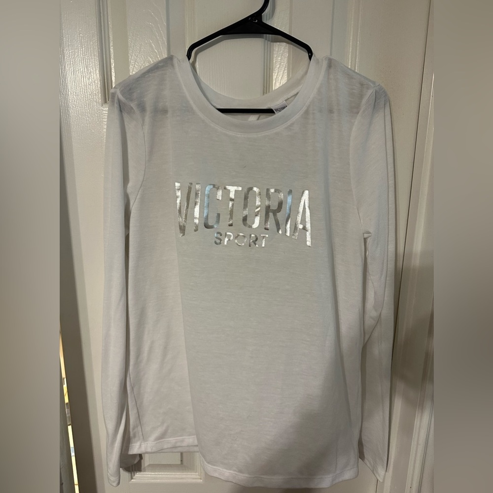 Victoria Secret White Workout Long Sleeve